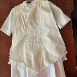 Traje con la VIRGEN  DE GUADALUPE