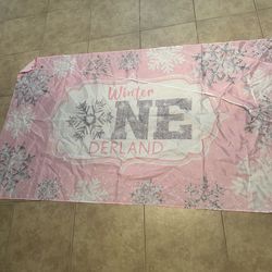 Winter Onederland Birthday Banner