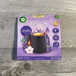 Airwick Lavender & Almond Bloom Essential Mist Diffuser Starter Kit 