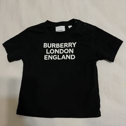 Burberry Logo Print Cotton T-shirt 2Y