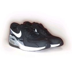 Nike Air Max Excee men's shoe in black, white, and grey, Size 10.5