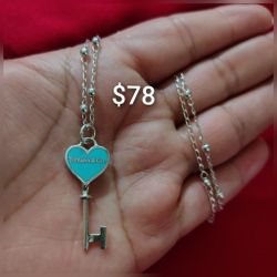 925 Sterling Silver Chain With The Pendant/Cadena Con Corazón  De Plata 925