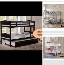 $250 twin bunk bed not including mattress and trundle