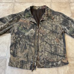 Mossy Oak Camo Hunting Jacket, Excellent 