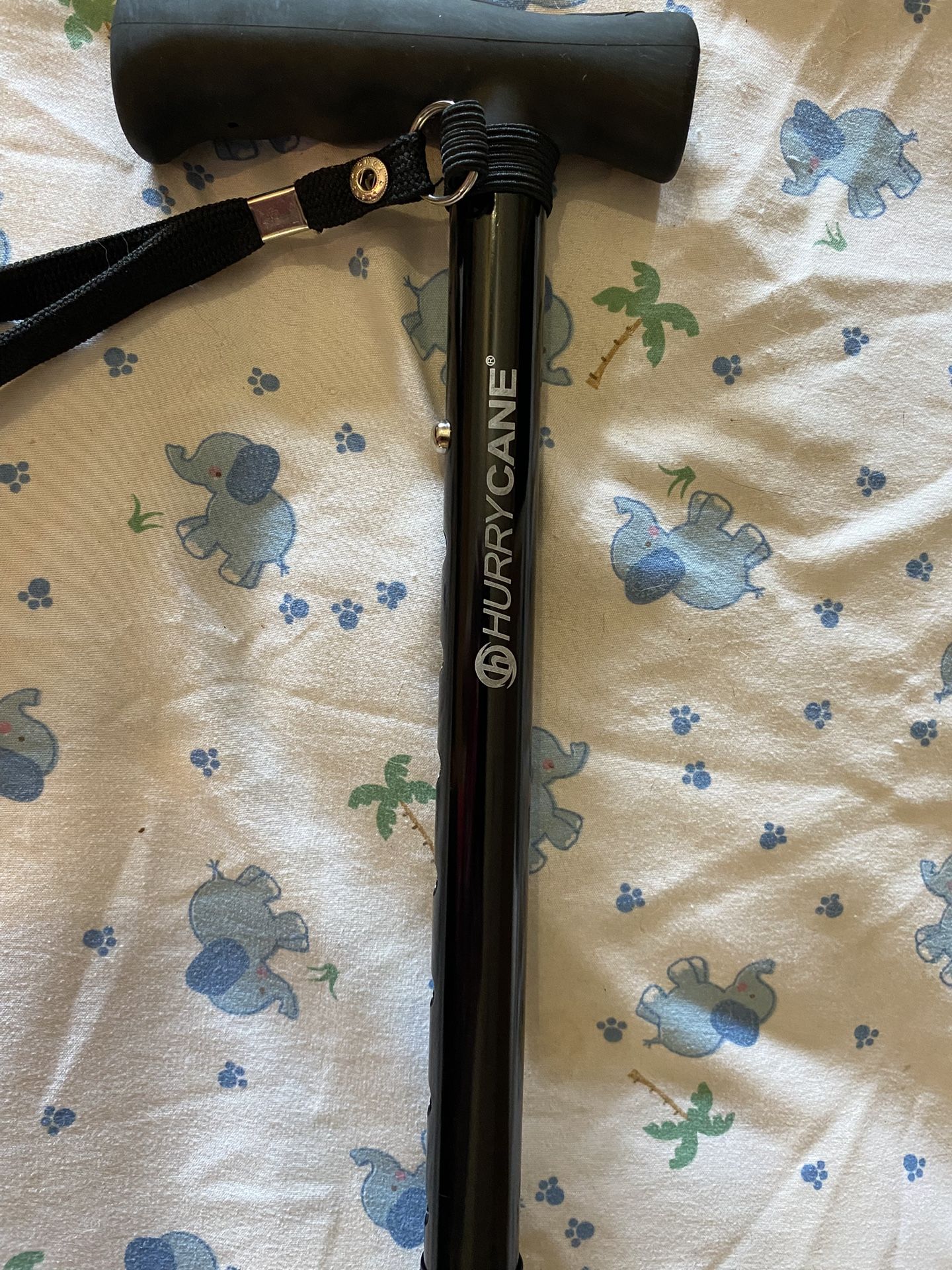 HurryCane Freedom Edition Folding Cane with T Handle, Black