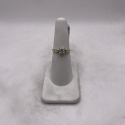 14kt Dual Tone Gold Diamond Engagement Style Ring 