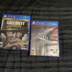 Call Of Duty WW 2 Gold Edition And Dead By Dead light Special Edition 