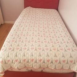 Twin XL storage bed