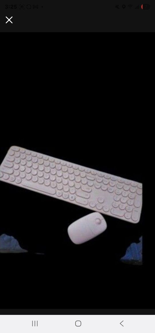 Pink Wireless Bluetooth Keyboard &Mouse