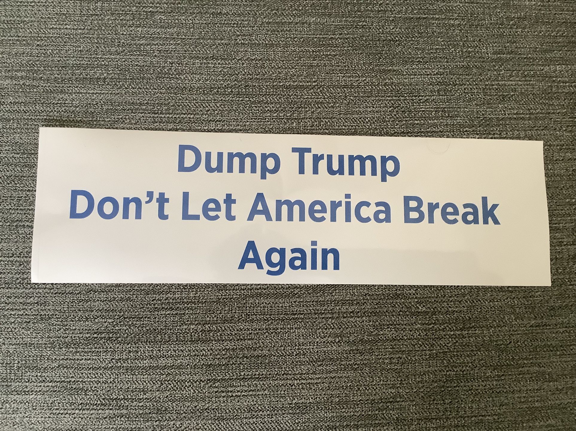 Dump Trump Bumper Sticker
