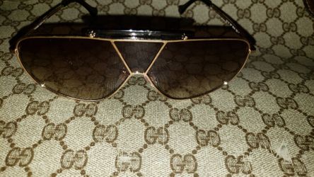 4-1 5Balenciaga Authentic Sunglasses B8 30 28F Gold with Tan Lens