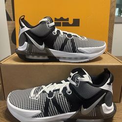 Nike Lebron Witness VIl 7 White/Black Basketball Shoes Mens  Size 10-15 Available 