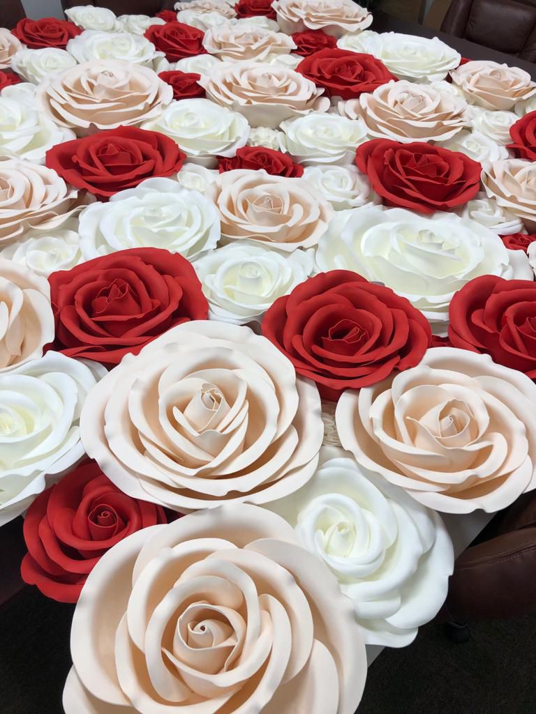 Giant Roses for Wall decor/Backdrop 