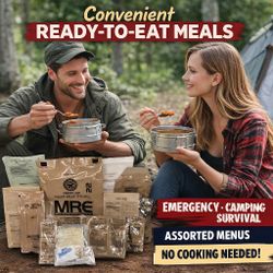 Emergency Food -MRE Military Meals Ready to Eat –  Case (12 Meals)