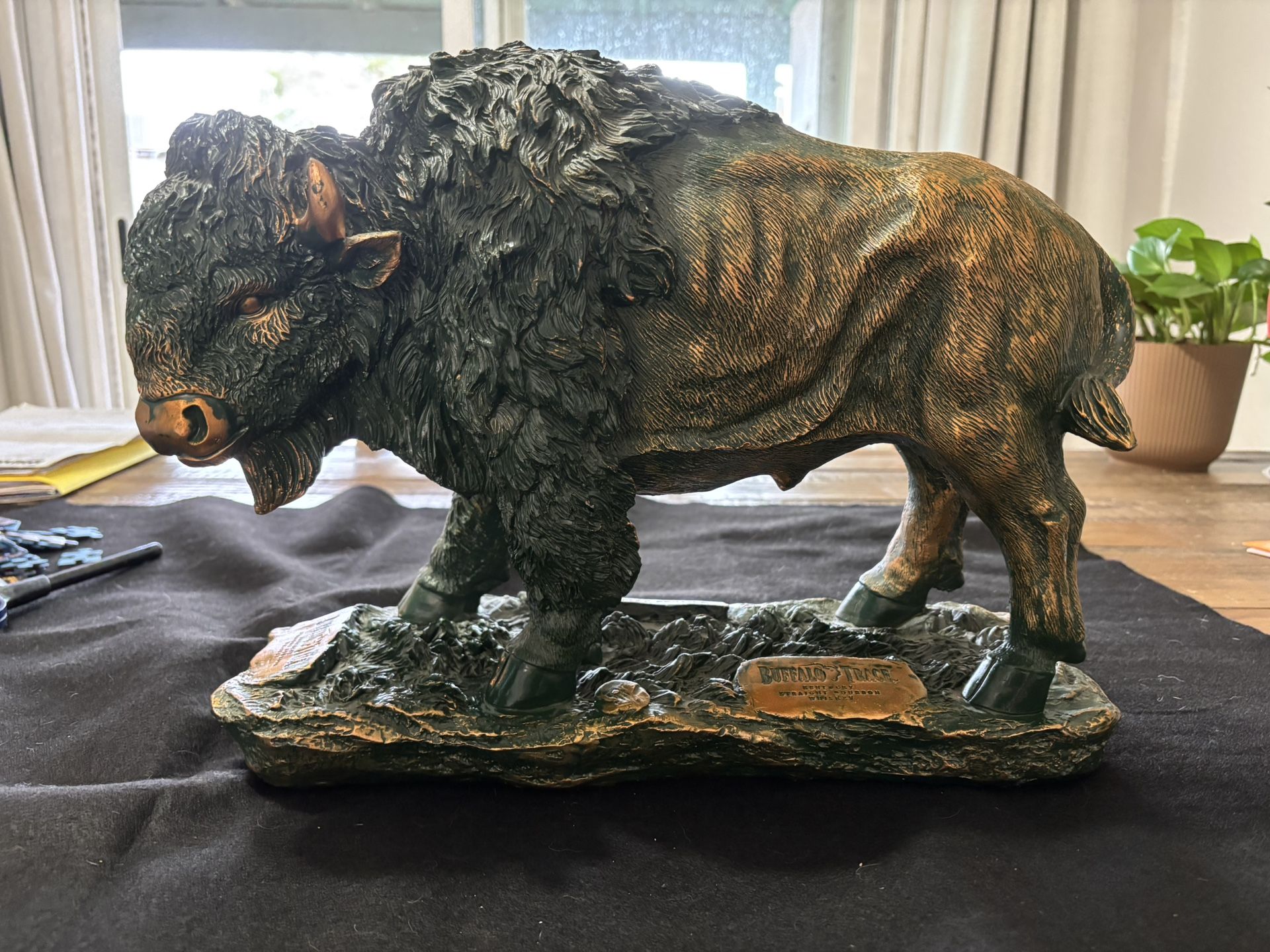 Buffalo Trace bourbon Whiskey Buffalo Statue