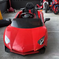 Toddler  Battery Lamborghini Red one seater
