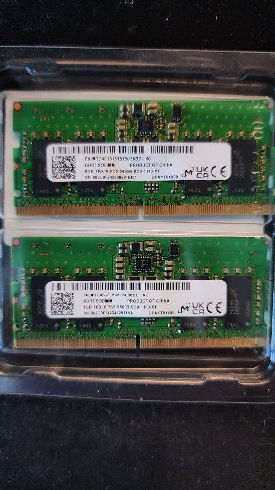 Dell 16GB Laptop DDR5 5600 MHz SO-DIMM Memory Kit (2 x 8GB)