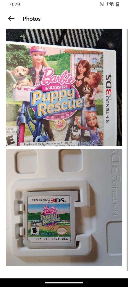 Barbie 3D DS Game Puppy Rescue