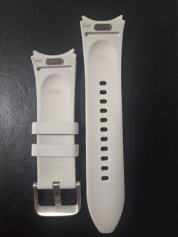 NEW Genuine Samsung Galaxy Watch Hybrid Eco-Leather Band S/M Silver 20mm OEM