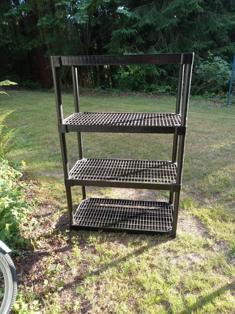 4-tier Plastic Utility Shelf