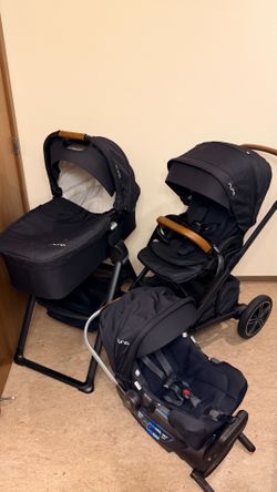 Nuna Stroller MIXX and Car Seat, Bassinet