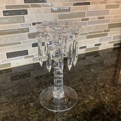 Antique Cristal Candle Holder 