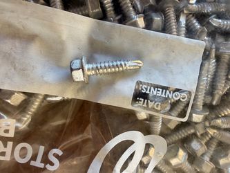 Zinc hex head washer drill tip screws