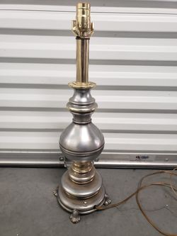 Rembrandt Silver and Gold Clawfoot Table Lamp
