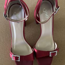 Rhinestone Heeled Sandals size 9