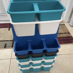 Storage Caddies Stackable Set of (9)