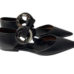 Proenza Schouler Black Pointed Toe Flat Shoe