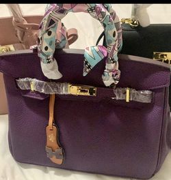 Purple Leather purse