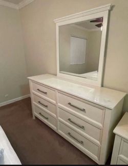 Living Spaces - Dawson Dresser and Mirror - USED