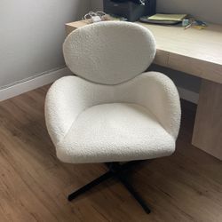 White Fuzzy Chair