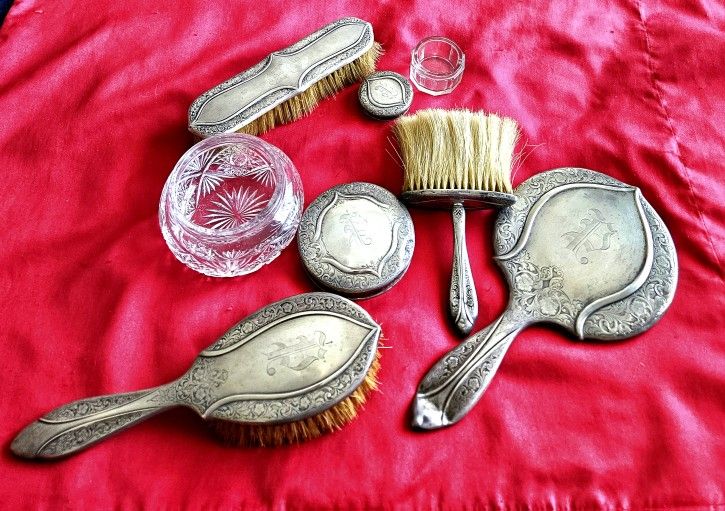 Antique Sterling Silver Vanity