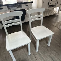 🌸SHABBY CHIC Farmhouse Wooden Dining Chairs 