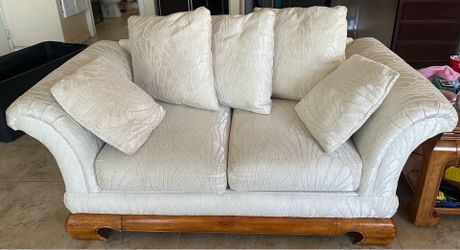 2 white couches (can be bought together or separately)