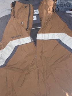 Columbia Jacket Medium Brown..White&Grey