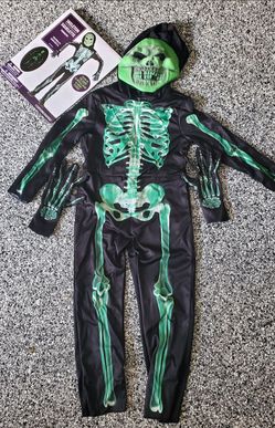 Kids Glow-in-the-Dark Skeleton Halloween Costume