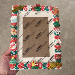 Christmas Photo Frame handmade 7 Inch