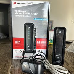 Motorola Modem And Wi-Fi Router