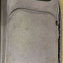 Purple London fog luggage