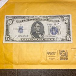 $5 Silver Certificate 1934