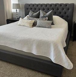 Upholstery king bed