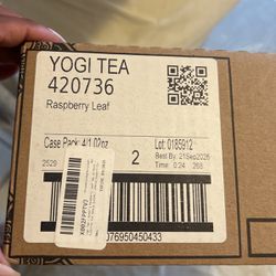 Brand NEW - Unopened Pack of Yogi Raspberry Leaf Tea