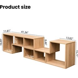 New in box Recaceik Cube Booksh elf 2 Shelf Bo okcase