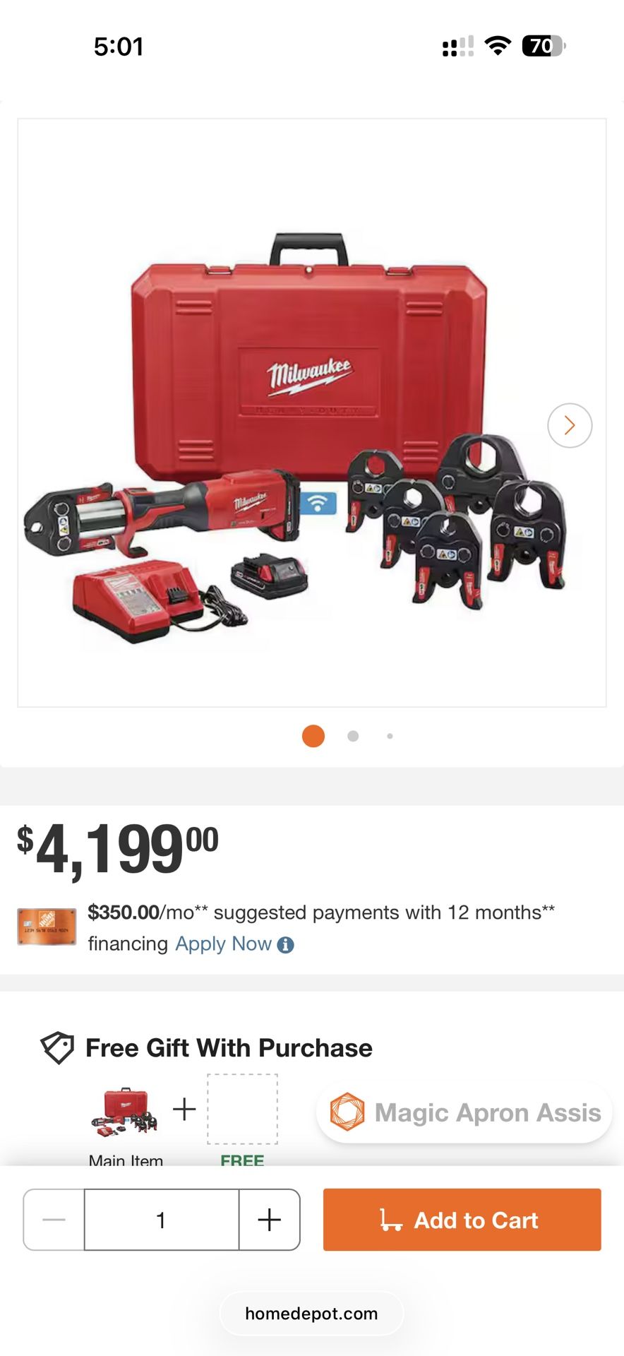Milwaukee M18 Pro Press Kit