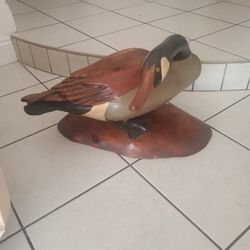 Carved Wooden Duck Decoy