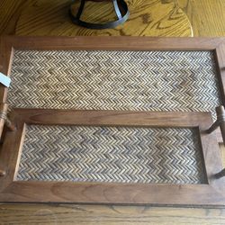 Pier one serving trays