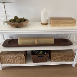 White Console Table / Entryway Sofa Table – $85
